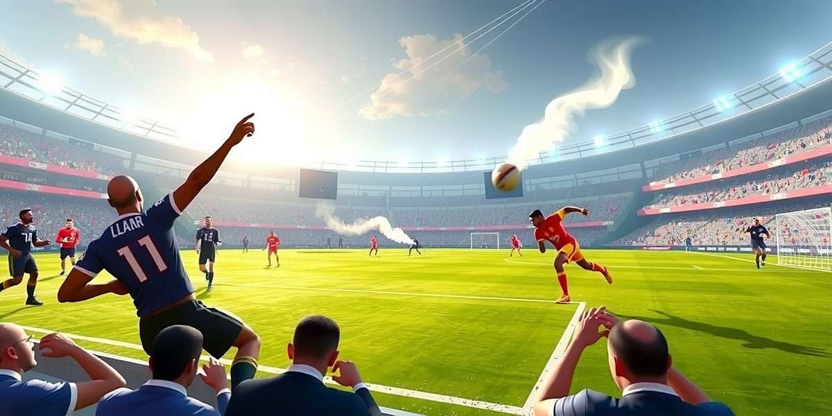 Goa Football Wizard - Intense Match Action Goa Football Wizard gameplay showing an intense match between Indian football teams in a stadium filled with fans