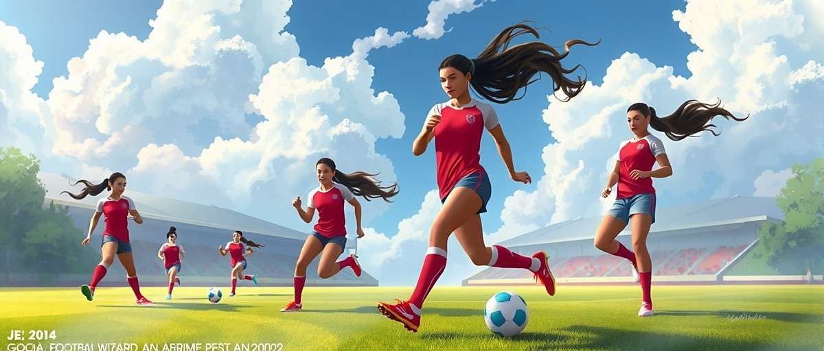 Goa Football Wizard - Women's Football Mode Concept Concept art for upcoming Goa Football Wizard women's football mode featuring Indian women footballers